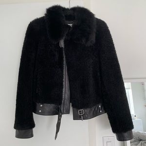 Coach Short Shearling Jacket